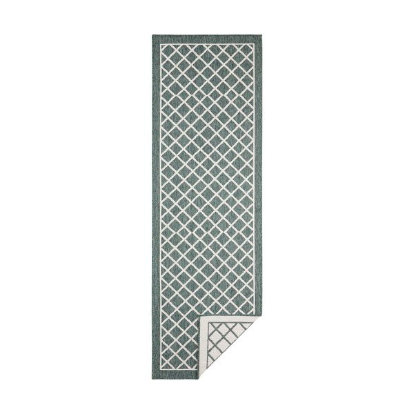 Roheline ja kreemikas õuevaip , 80 x 250 cm Sydney - NORTHRUGS-image-2