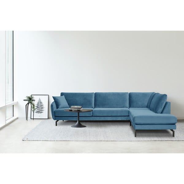 Sinine sametne nurgadiivan (paremas nurgas) Magic - Scandic-image-1