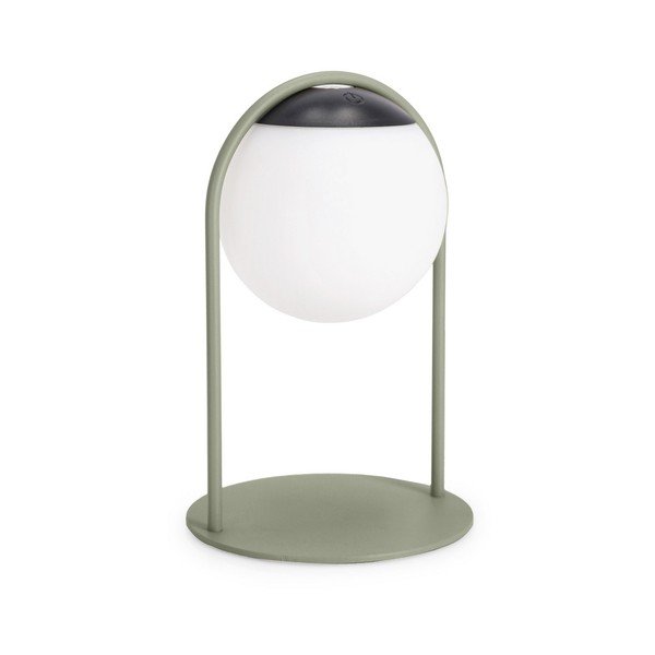 Roheline LED-laualamp hämardatava valgustugevusega ja plastvarjuga (kõrgus 21 cm) Pansy - Bizzotto