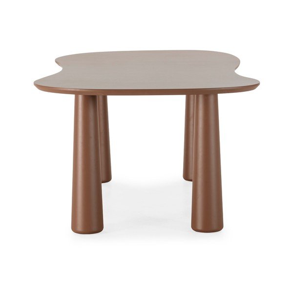 Pruun kohvilaud männipuidust pealispinnaga 110x220 cm Nahia - MOME-image-3