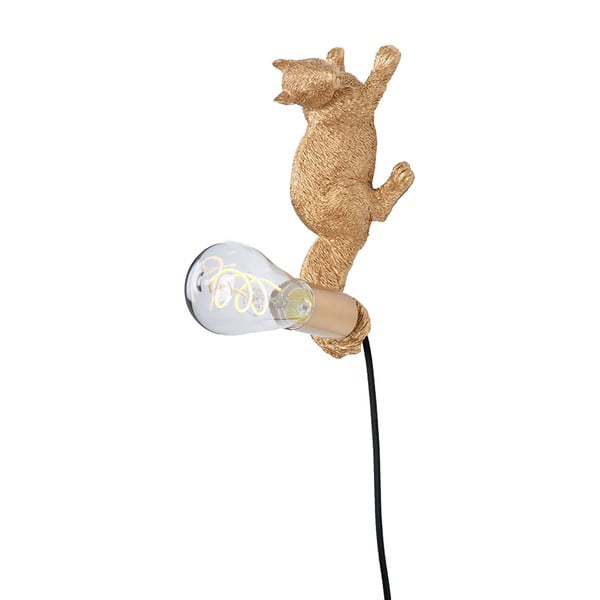 Nástěnné svítidlo v barvě mosazi Globen Lighting Squirrel Puff