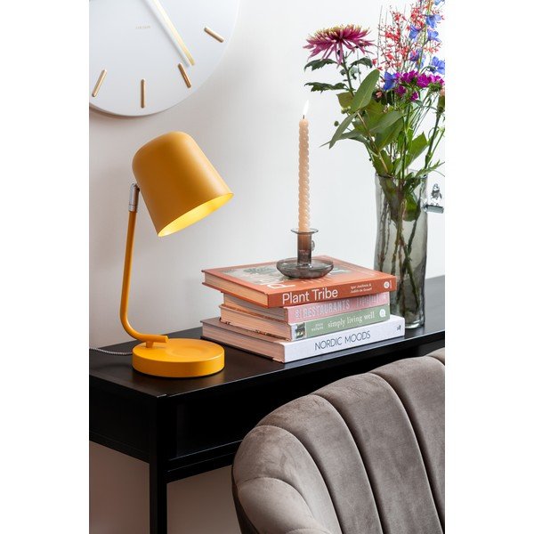 Ookerkollane metallist laualamp (kõrgus 38,5 cm) Encantar - Leitmotiv-image-1