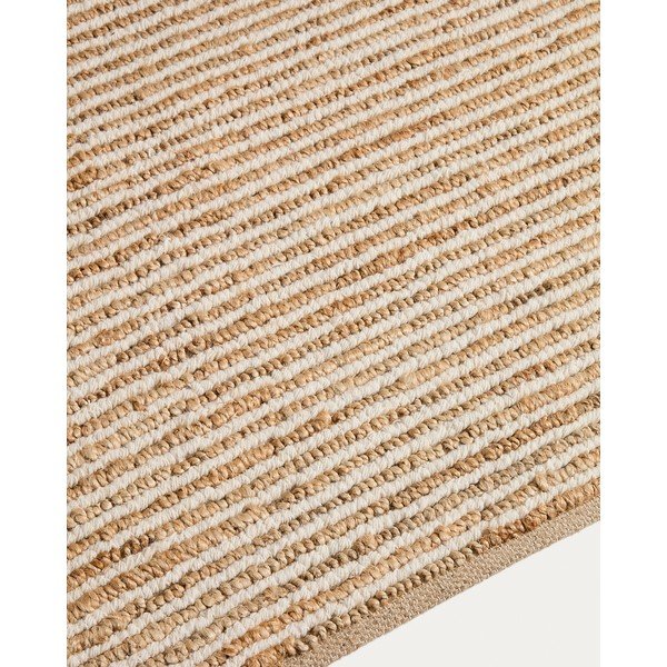 Käsitsi kootud džuudist vaip naturaalses värvitoonis 200x300 cm Derule - Kave Home-image-2