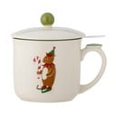 Jõulumotiiviga kruus ja keraamiline sõel 300 ml Valentin - Bloomingville