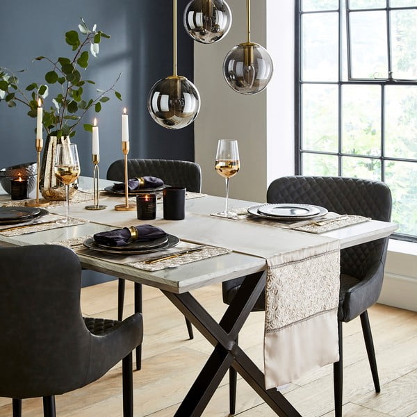 Mikrosatiinist linik 32x220 cm Deco Sequin - Catherine Lansfield-image-3