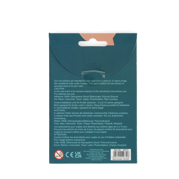 Loominguline komplekt Ladybird – Nail stickers - Rex London-image-3