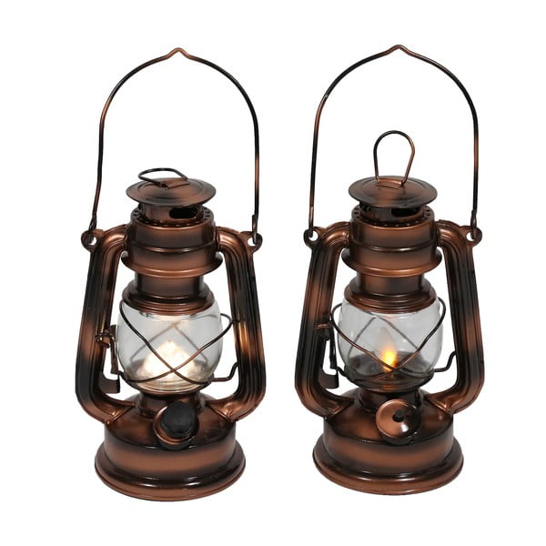Pronksivärvi LED-latern (kõrgus 19 cm) - Hilight-image-2