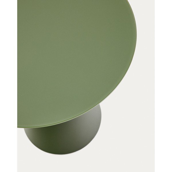 Ümmargune abilaud klaasist pealispinnaga ø 50 cm Wilshire - Kave Home-image-4