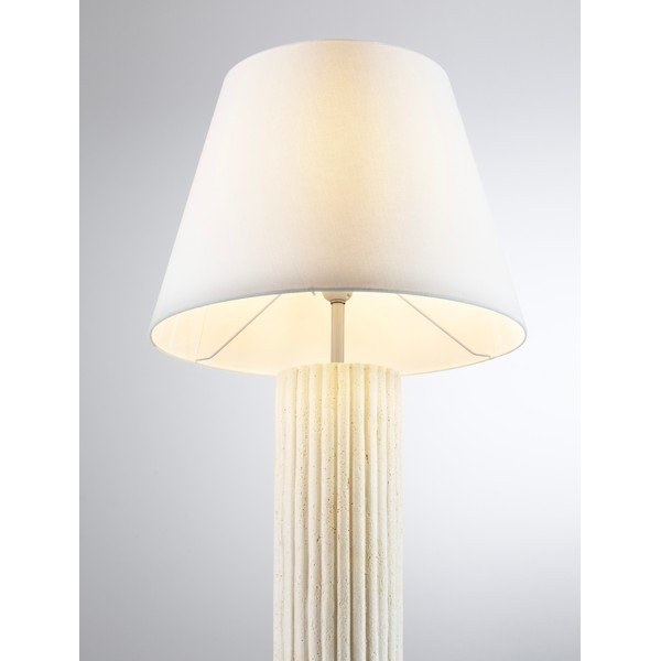 Valge/kreemikas kivipõrandalamp (kõrgus 150 cm) Bacoo - Nova Luce-image-2