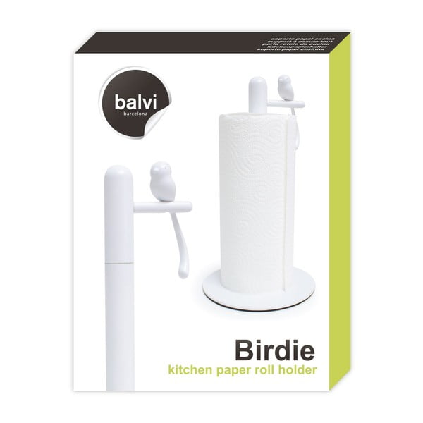 Valge majapidamispaberi stend ø 16 cm Birdie – Balvi-image-3