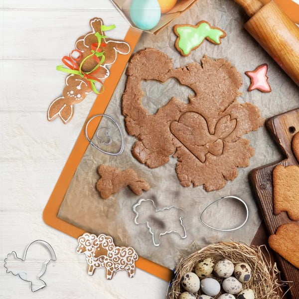 2 roostevabast terasest lihavõttemunade pitserite komplekt - Orion-image-1