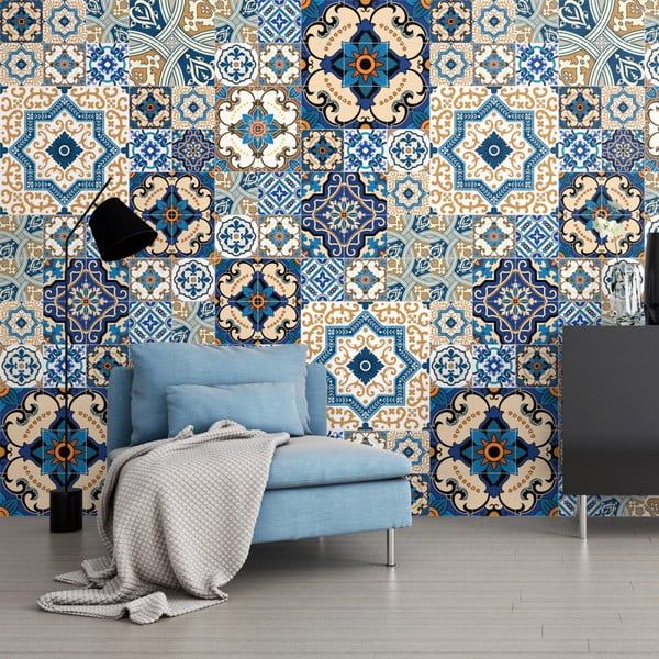 60 dekoratiivse seinakleebise komplekt, 10 x 10 cm Toundra - Ambiance-image-4