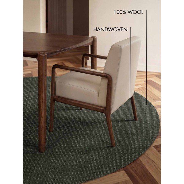 Tumeroheline käsitsi kootud villane ümmargune vaip ø 160 cm Greenwich - Ted Baker-image-4