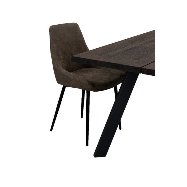 Pruun pehmendusega söögitool Sierra - Rowico-image-4