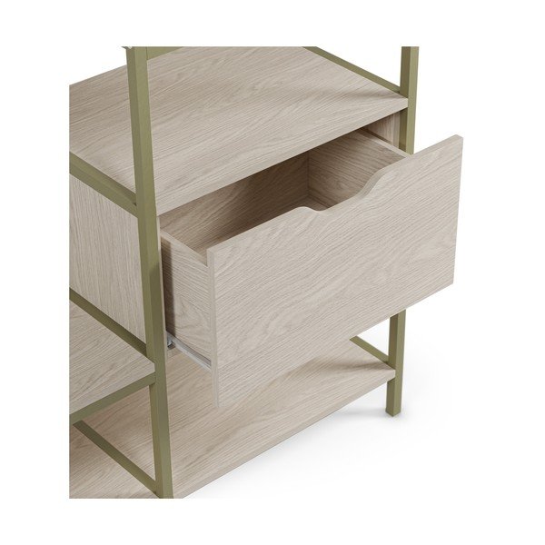 Roheline avatud terasest riidekapp 140x179.5x40 cm Amara - Marckeric-image-4