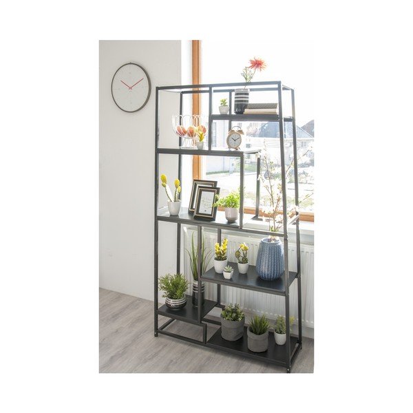 Must metallist raamaturiiul 102x178 cm Fushion - Leitmotiv-image-2