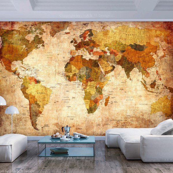 Suureformaadiline tapeet , 400 x 280 cm Old World Map - Artgeist-image-1