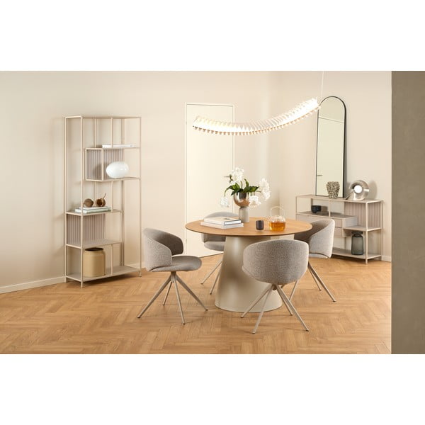 Ümmargune tammespoonist söögilaud ø 120 cm Soli - Actona-image-1