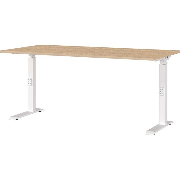 Reguleeritav töölaud tammepuust dekooriga pealispinnaga 80x160 cm Downey - Germania
