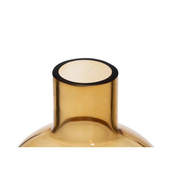 Ookerkollane klaasist vaas (kõrgus 35 cm) Amber - Ixia-image-1