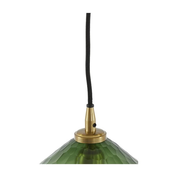 Roheline laevalgusti klaasist lambivarjundiga ø 17 cm Danita - Light & Living-image-2