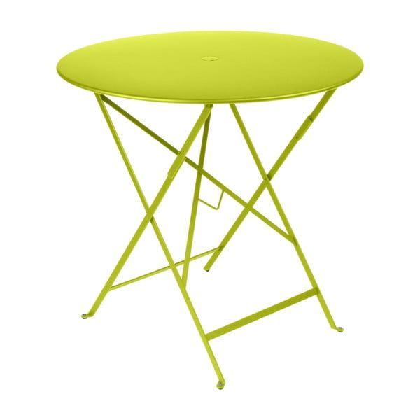 Světle zelený zahradní stolek Fermob Bistro, ⌀ 77 cm