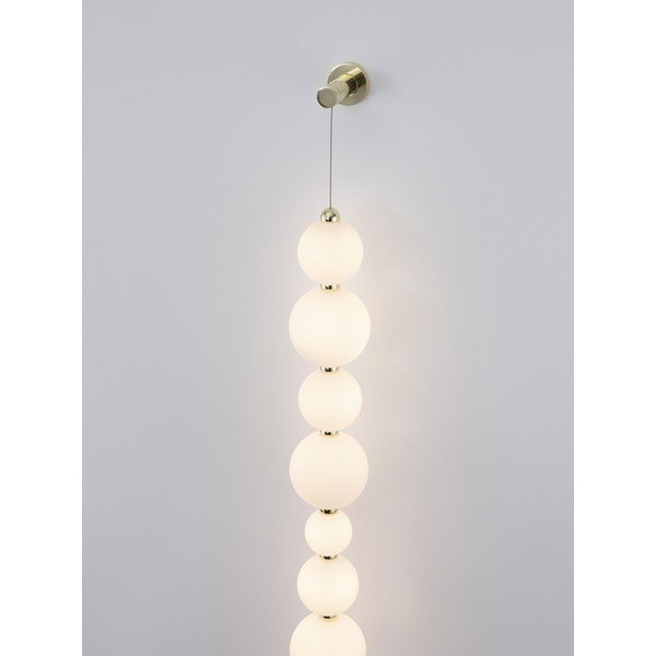 Valge/kuldne metallist LED-seinavalgusti, hämardatav Perla - Nova Luce-image-2
