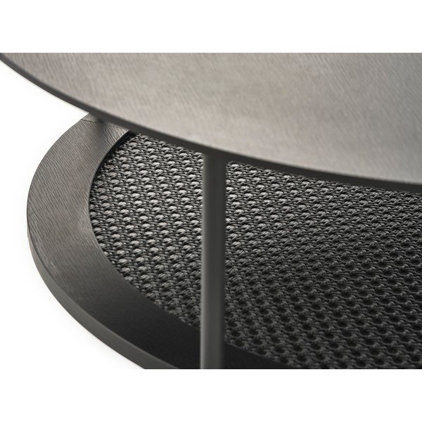 Must ümmargune kohvilaud ø 80 cm Pensacola - Unique Furniture-image-2