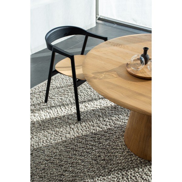 Ümmargune tammepuidust söögilaud ø 126 cm Mushroom - Gazzda-image-1