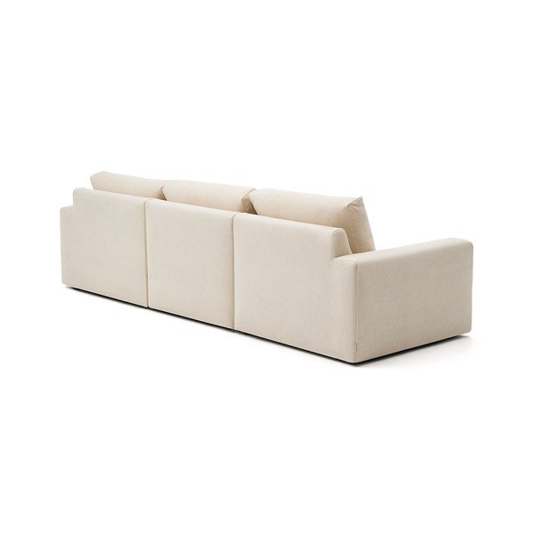 Beež šenillist nurgadiivan (parem nurk) Alea - Kave Home-image-4