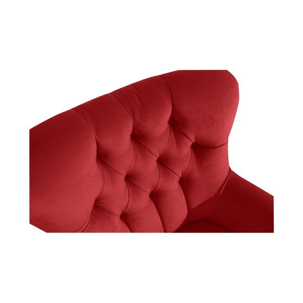 Cihlově červené křeslo Max Winzer Brandon Suede-image-1