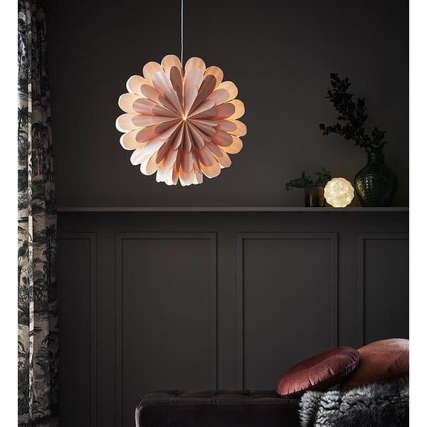 Roosa rippuv jõulu valguskaunistus Marigold – Markslöjd-image-2