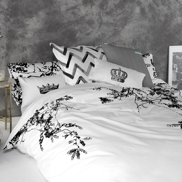 Sada 2 bavlněných povlaků na polštář Blanc Royal-image-1