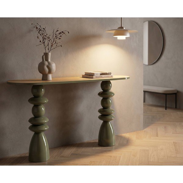 Roheline metallist konsoollaud 45x150 cm - Mauro Ferretti-image-1