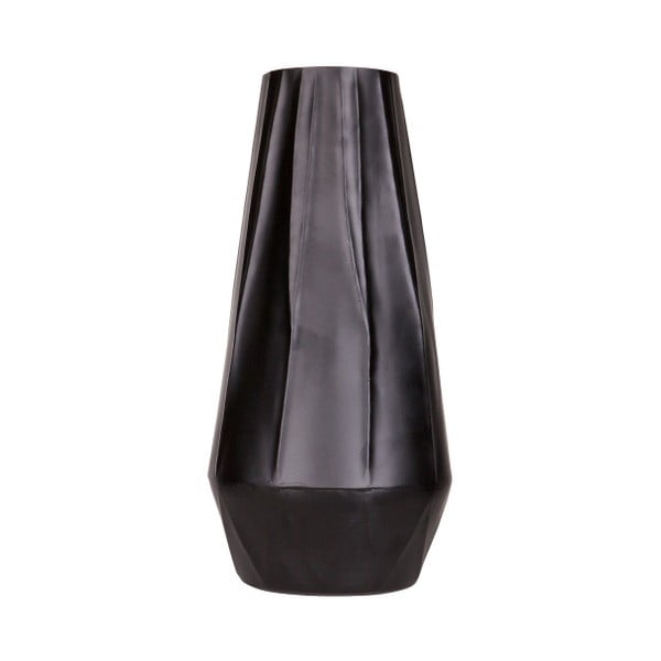 Černá váza De Eekhoorn Angular, výška 40 cm