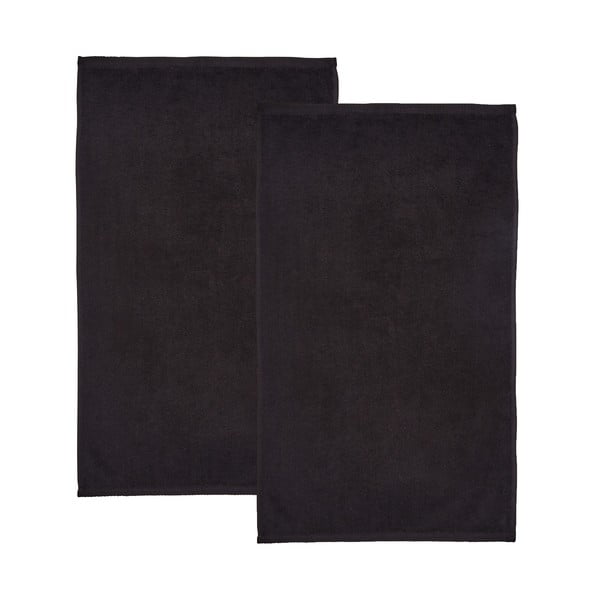 Mustad kiiresti kuivavad froteerätikud 2tk komplektis 90x140 cm Quick Dry - Catherine Lansfield