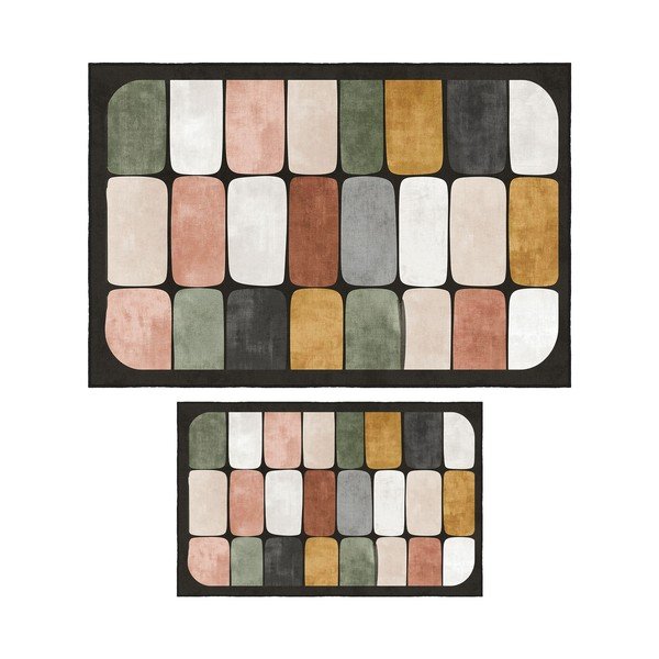 Vannitoamatid komplektis 2 tükki 60x100 cm - Foutastic