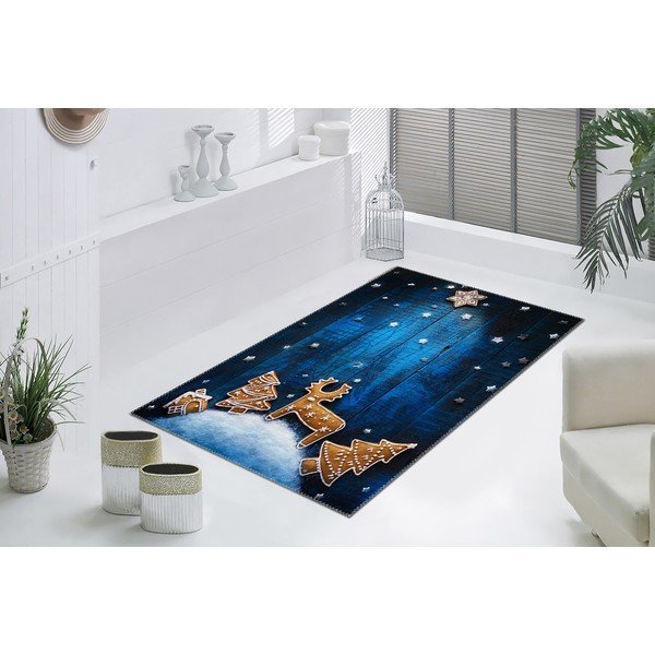 Koberec Vitaus Christmas Period Blue Sky Cookies, 50 x 80 cm-image-1