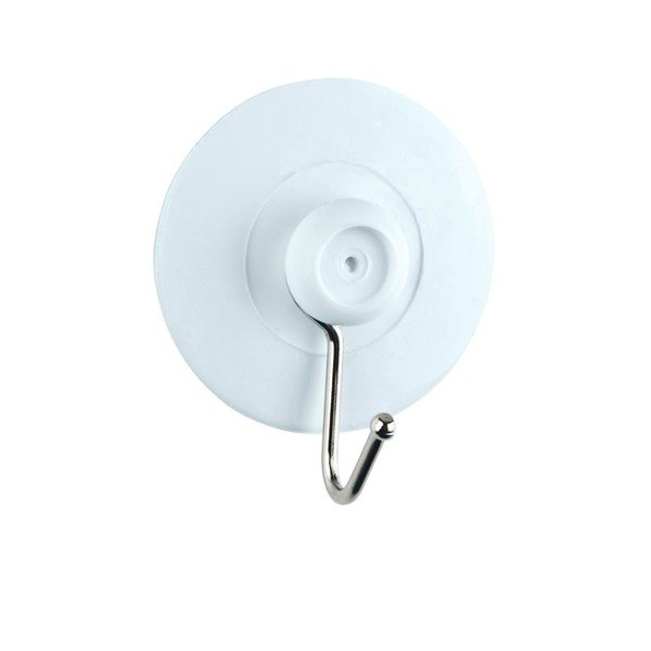 4 valge seinakonksu komplekt koos iminiskonksudega - Wenko