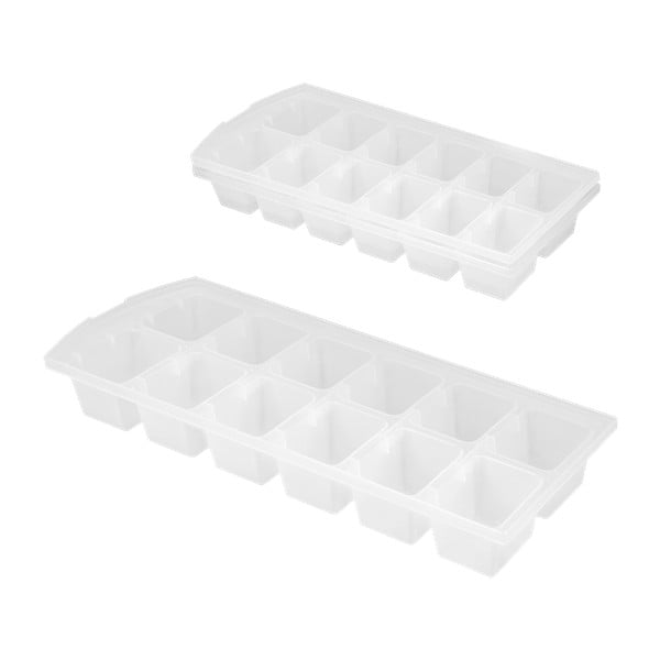 2 valge jääkuubikutaldriku komplekt Jääkuubikud - Metaltex-image-1