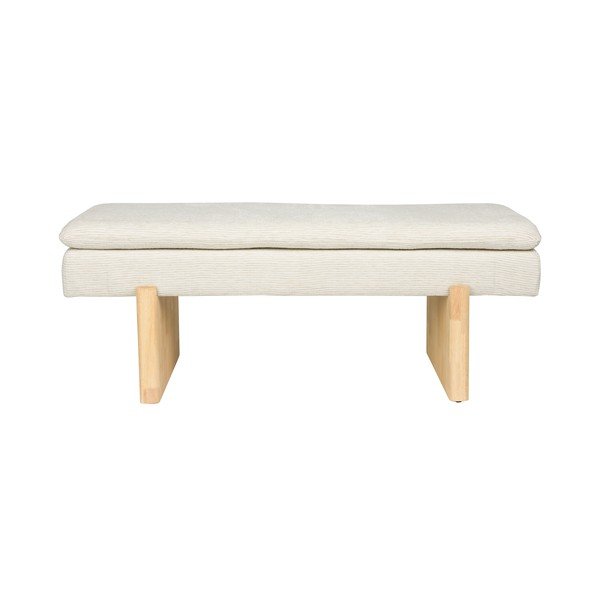 Kreemjas polsterdatud pink Jappo - White Label