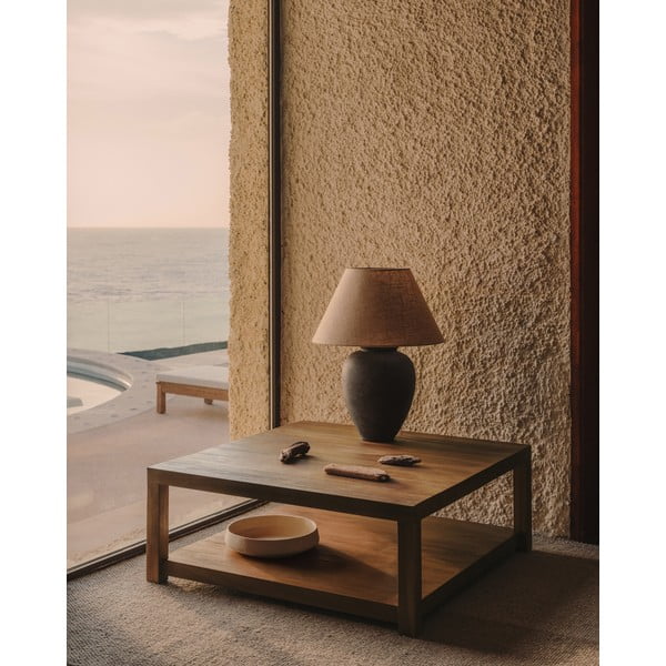 Tiigipuidust diivanilaud 90x90 cm Sashi - Kave Home-image-1