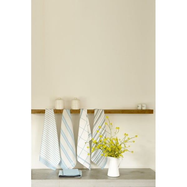 5 lõheroosa puuvillase teerätiku komplekt, 50 x 70 cm. - Tiseco Home Studio-image-1