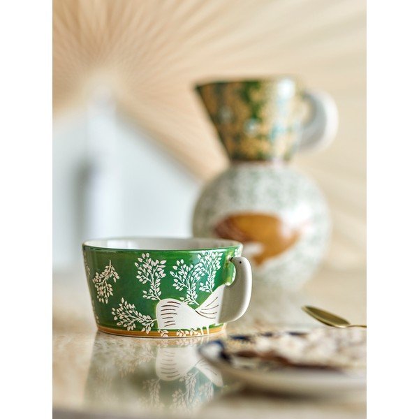 Roheline keraamiline supikauss 460 ml Hezha - Bloomingville-image-1