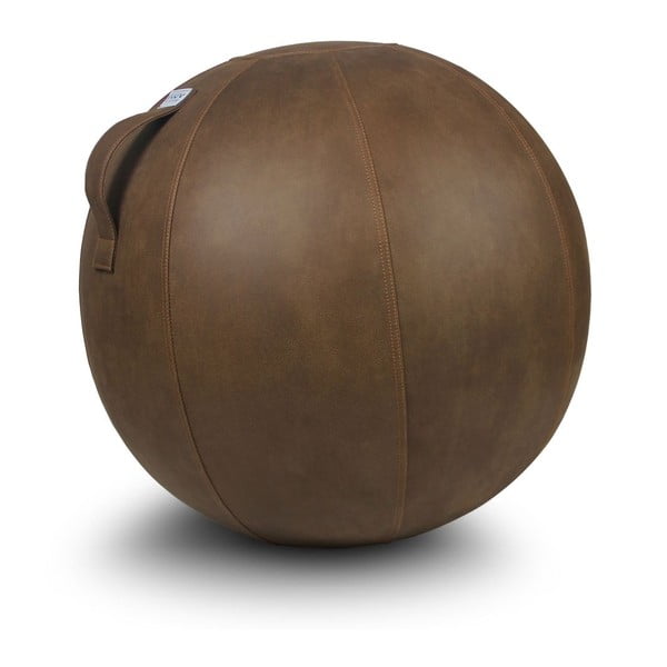 Hnědý sedací míč VLUV Veel, Ø 60 - 65 cm