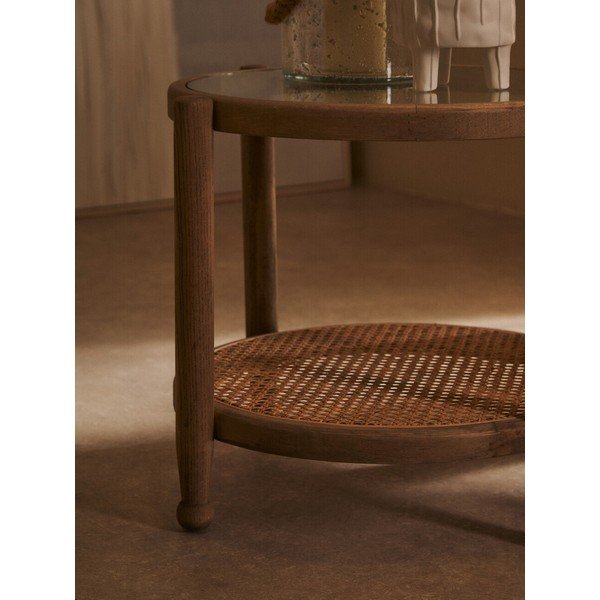 Ümmargune abilaud klaasist pealispinnaga ø 57 cm Cebu - Premier Housewares-image-4