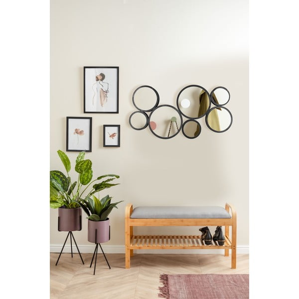 Puidust raamiga seinapeegel 90x48 cm Wall Art - PT LIVING-image-1