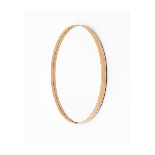 Tammepuust raamiga seinapeegel, ⌀ 66 cm Glance - Wireworks-image-1