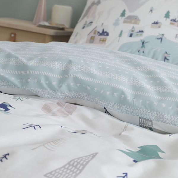 Valge puuvillane voodipesu 200x200 cm Winter Fun - Bianca-image-3