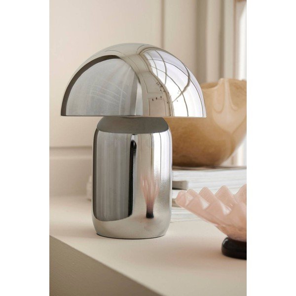 Metallist hämardatav LED-laualamp läikiva hõbedase värviga (kõrgus 17 cm) Ted - Ellos Home-image-2